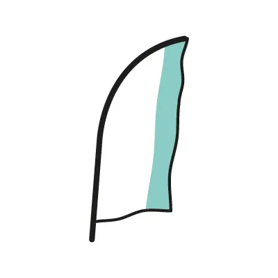 [NGD-FLAG] Beachflag, oriflamme